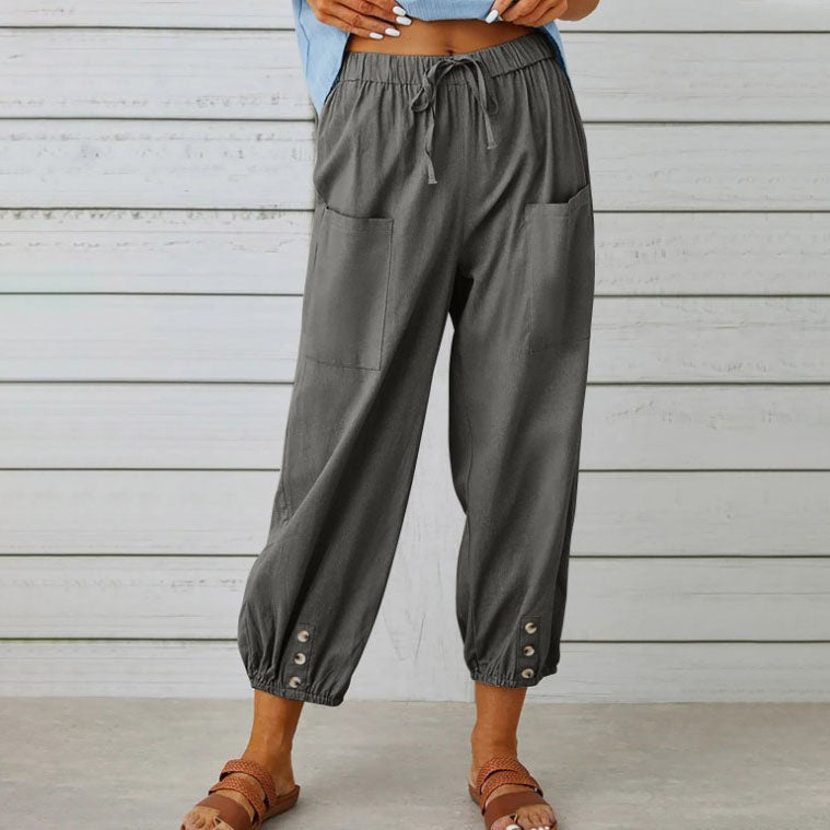 Lana | Summer Cotton Linen Trousers