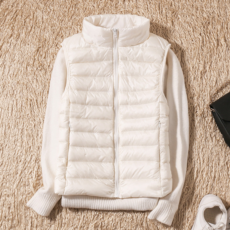 Amira™ | Lightweight Puffer Vest with Pleated Design