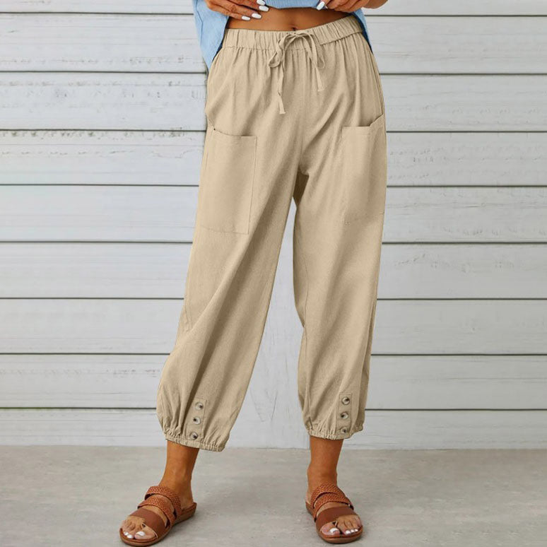 Lana | Summer Cotton Linen Trousers