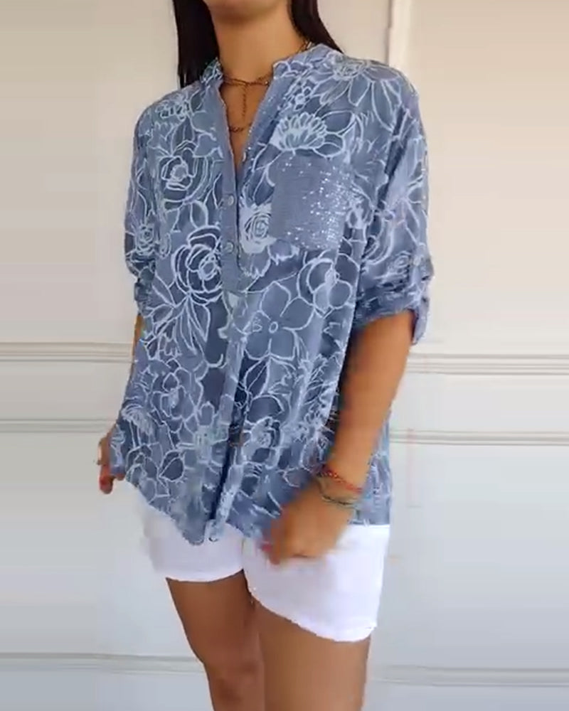 Chantal | Floral Print Blouse
