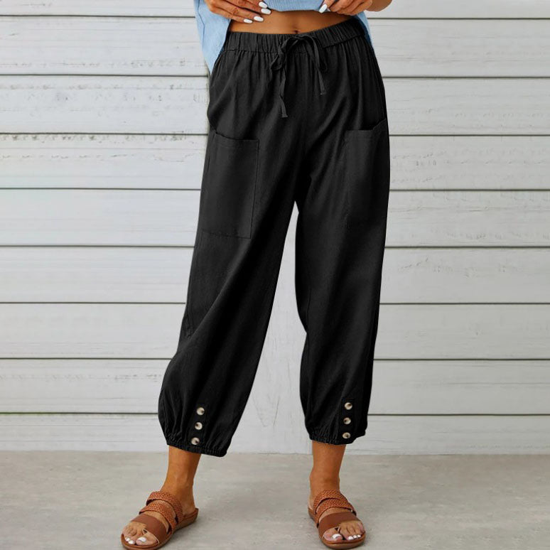 Lana | Summer Cotton Linen Trousers