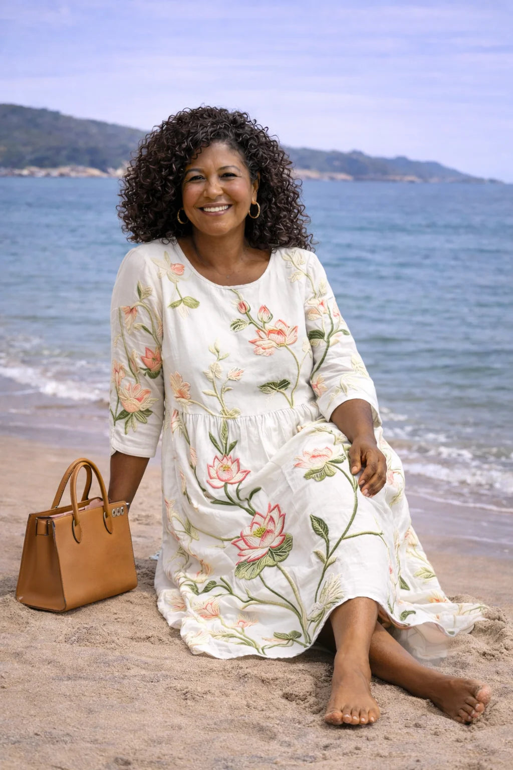 Kayla | Plant & Flower Print Dress