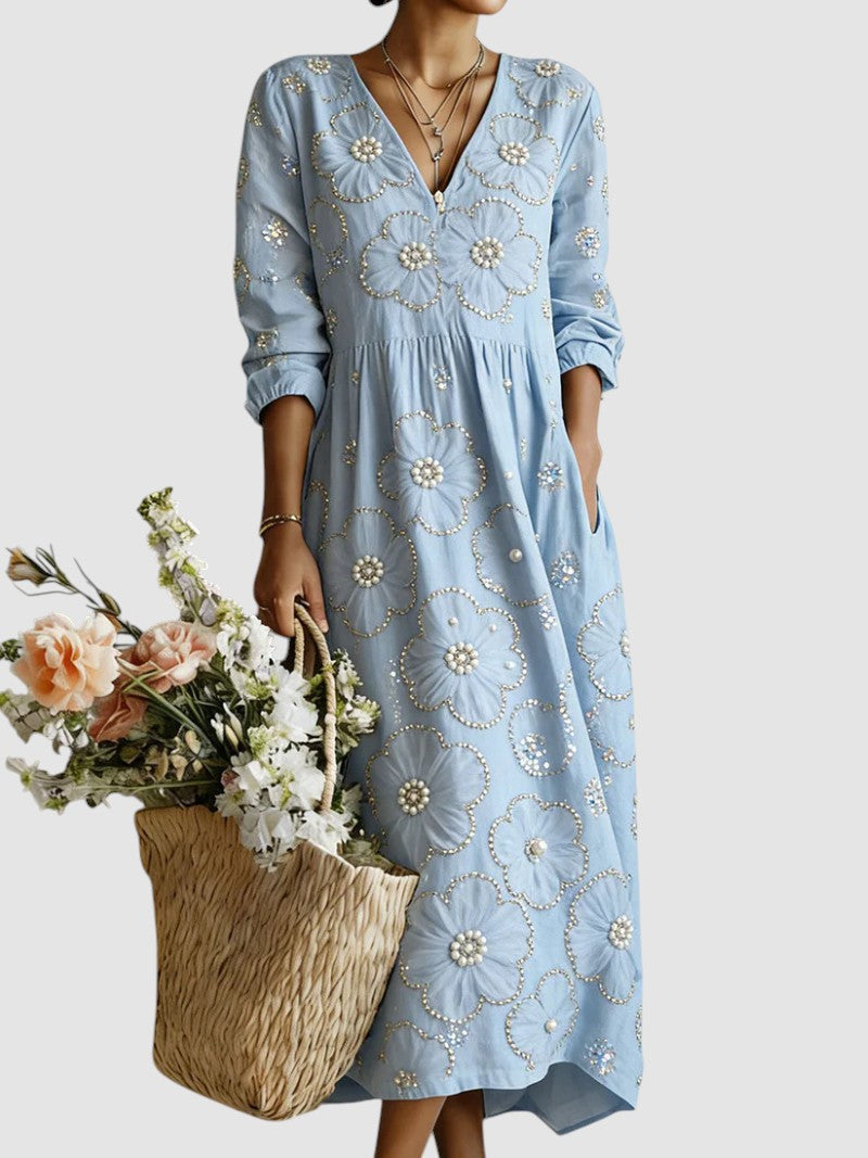 Lina | Floral Midi Dress