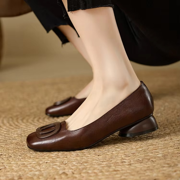 Simone | Leather Flats