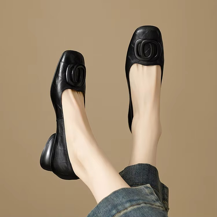 Simone | Leather Flats