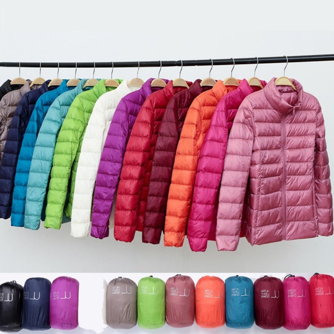 Myra™ | Ultralight Down Jacket with Sophisticated Pleats