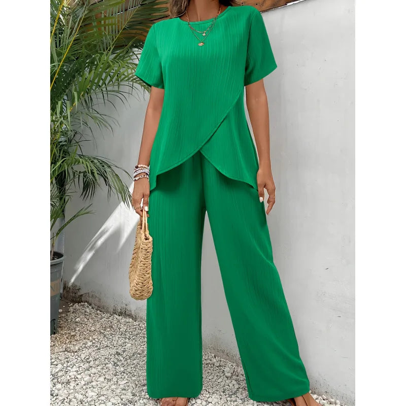 Lorrina | Elegant Soft Two-Piece Set