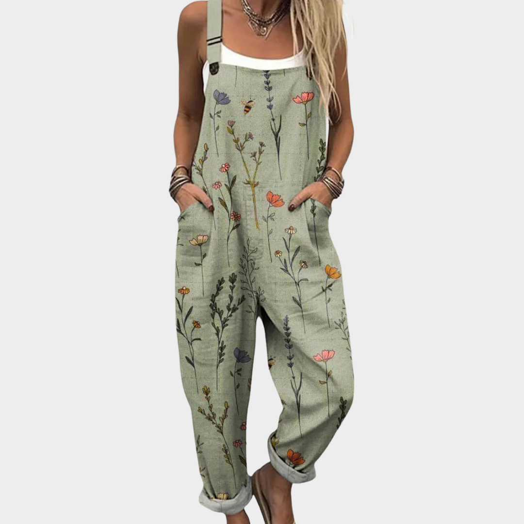 Flora | Comfortable Printed Wide-Leg Jumpsuit