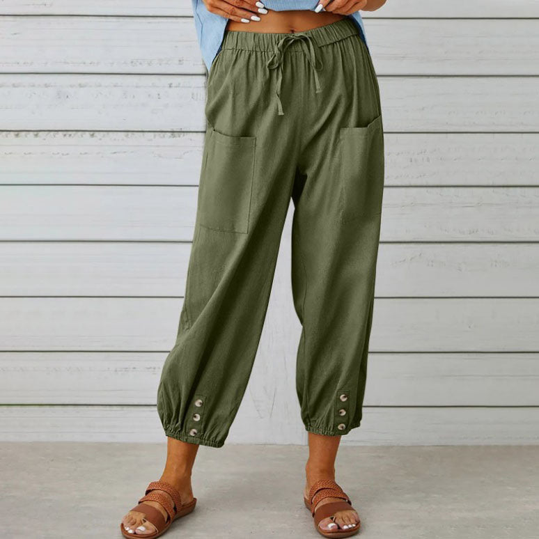 Lana | Summer Cotton Linen Trousers