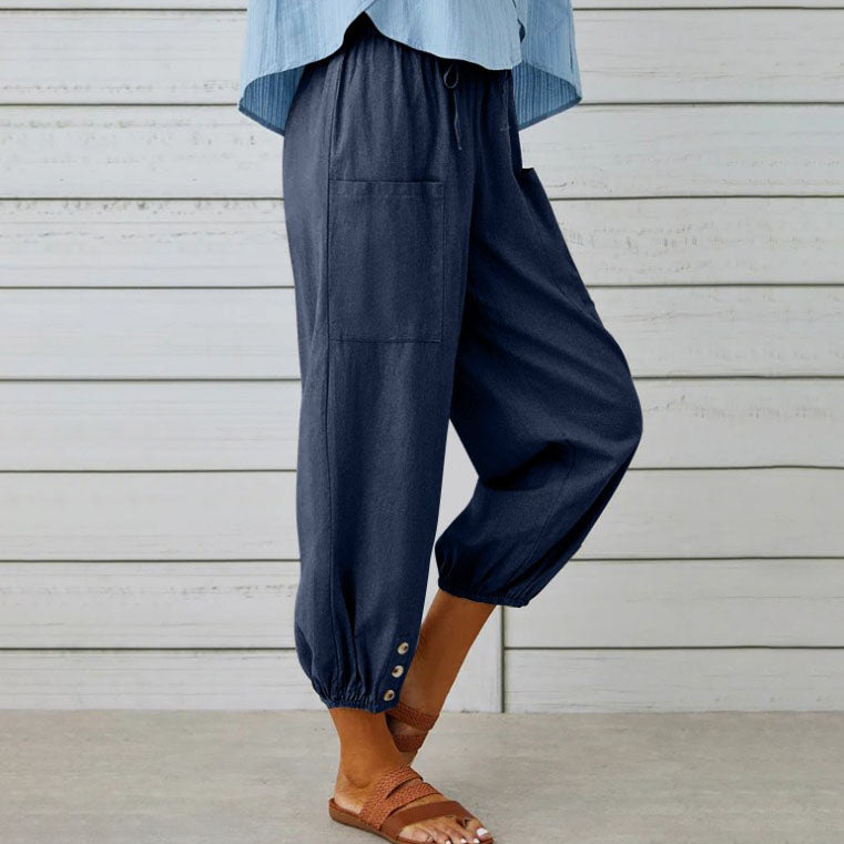 Lana | Summer Cotton Linen Trousers