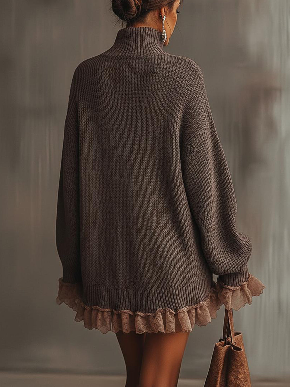 Nina | Ruffled Knit Dress