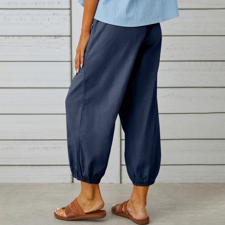 Lana | Summer Cotton Linen Trousers