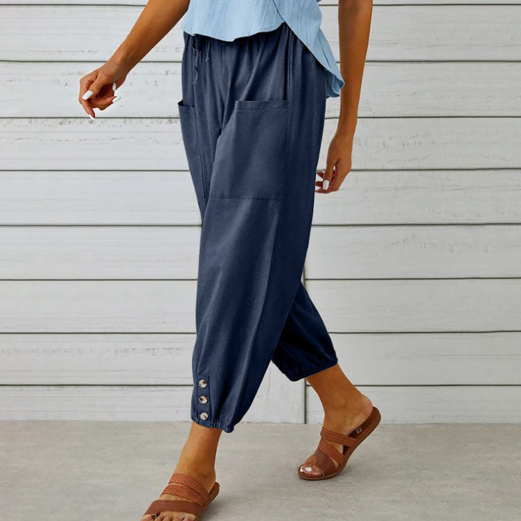 Lana | Summer Cotton Linen Trousers