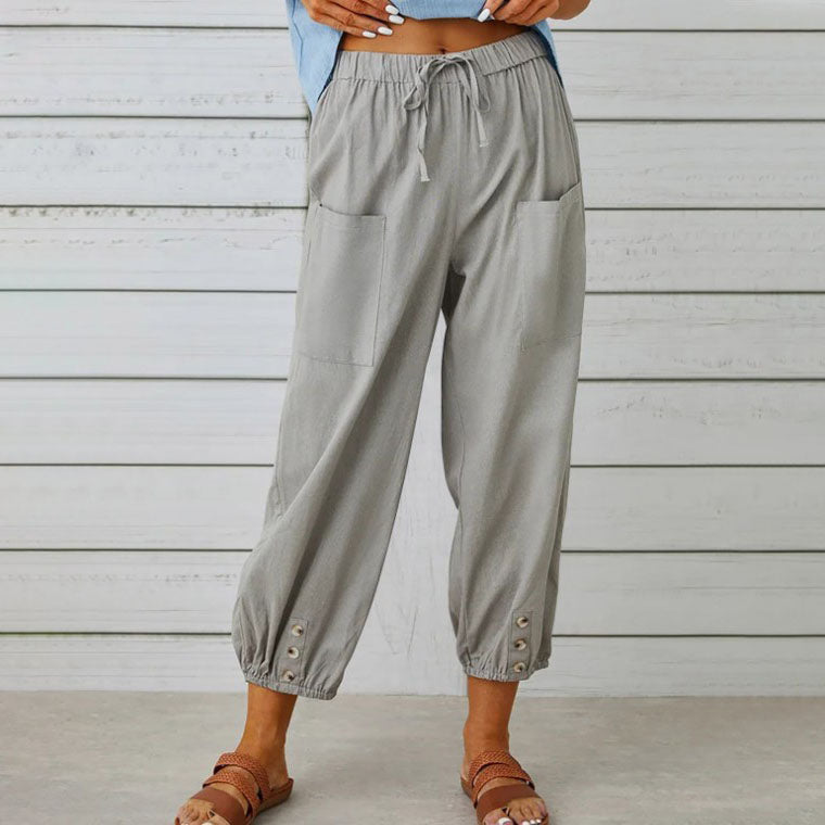 Lana | Summer Cotton Linen Trousers