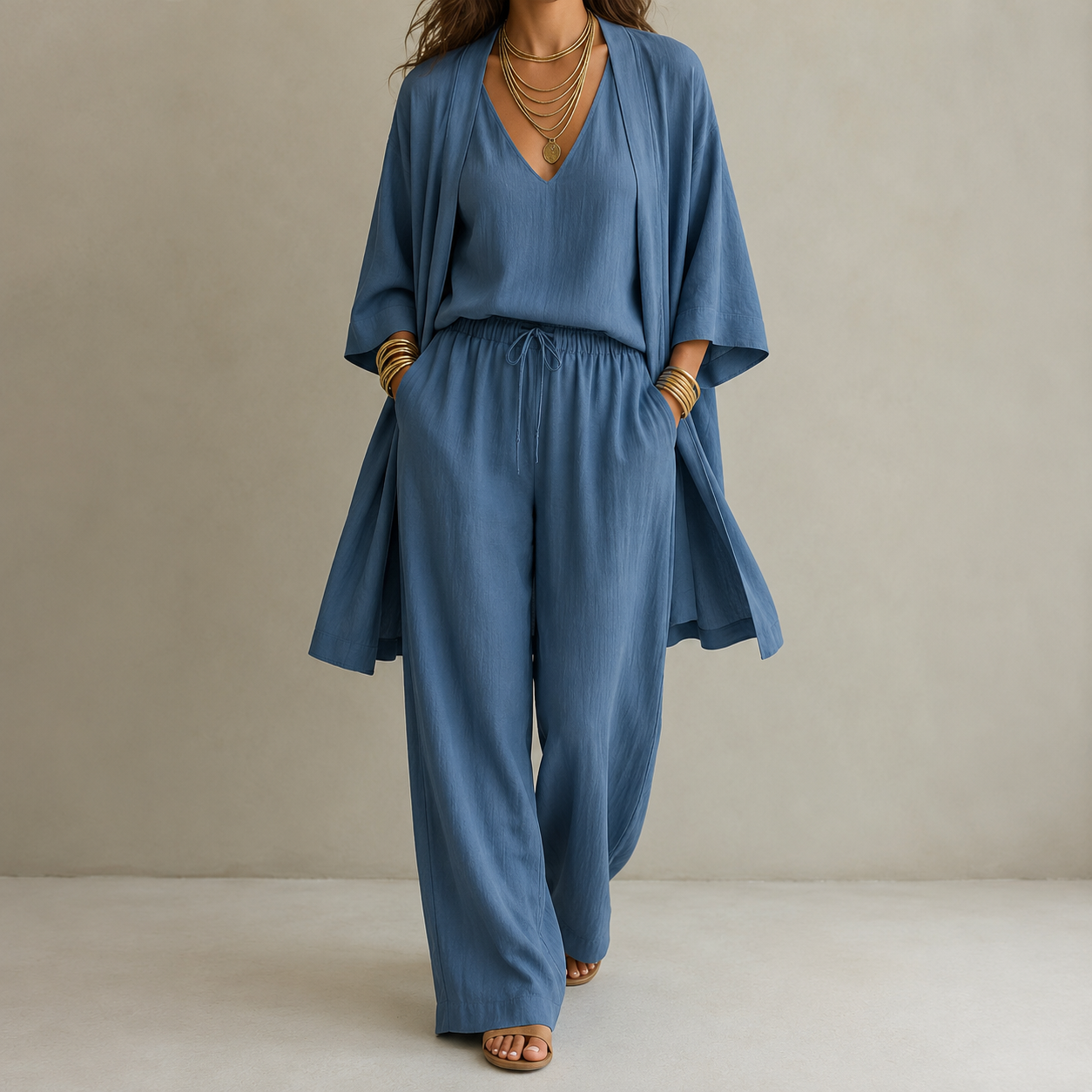 Solene | Minimalist Cotton Linen Set