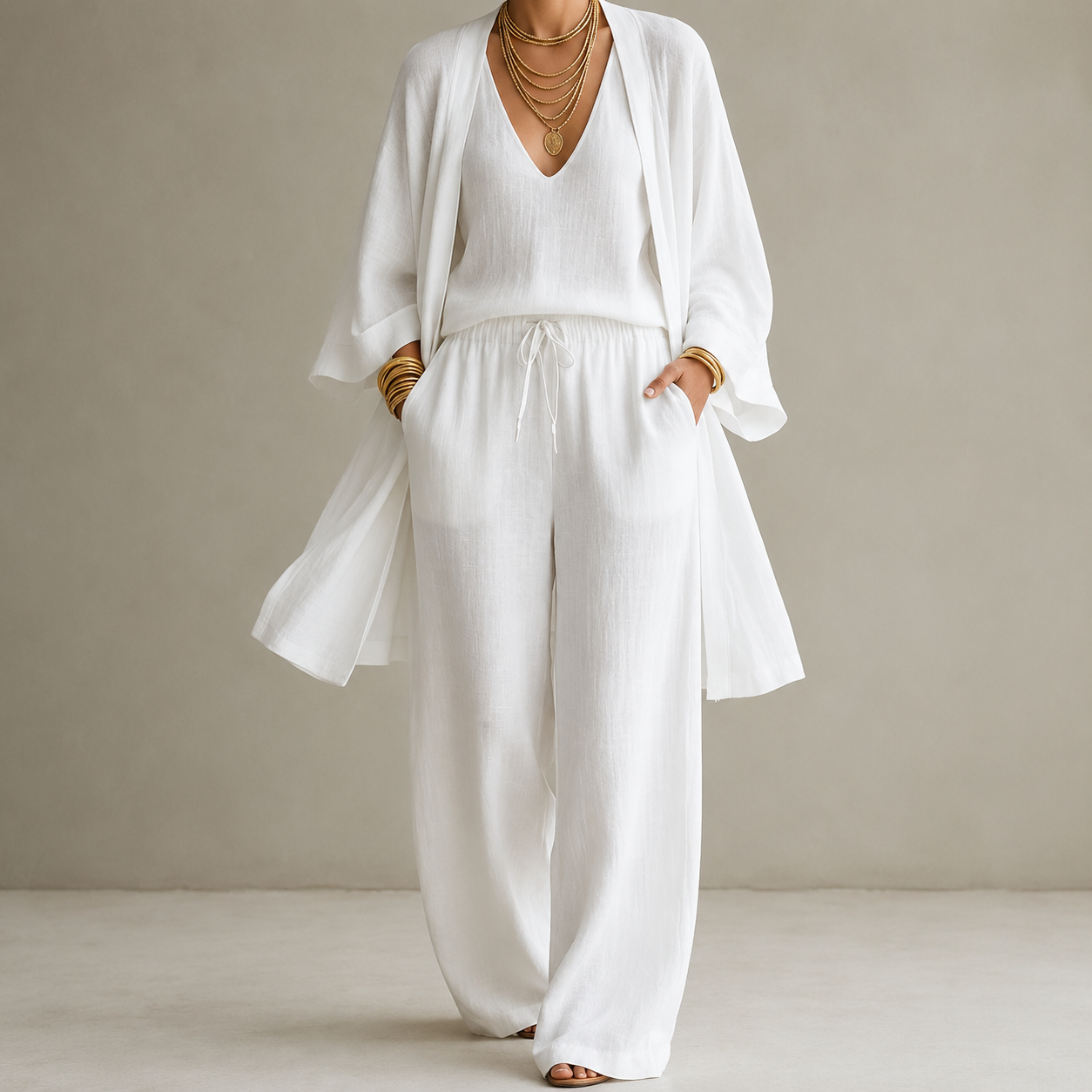 Solene | Minimalist Cotton Linen Set