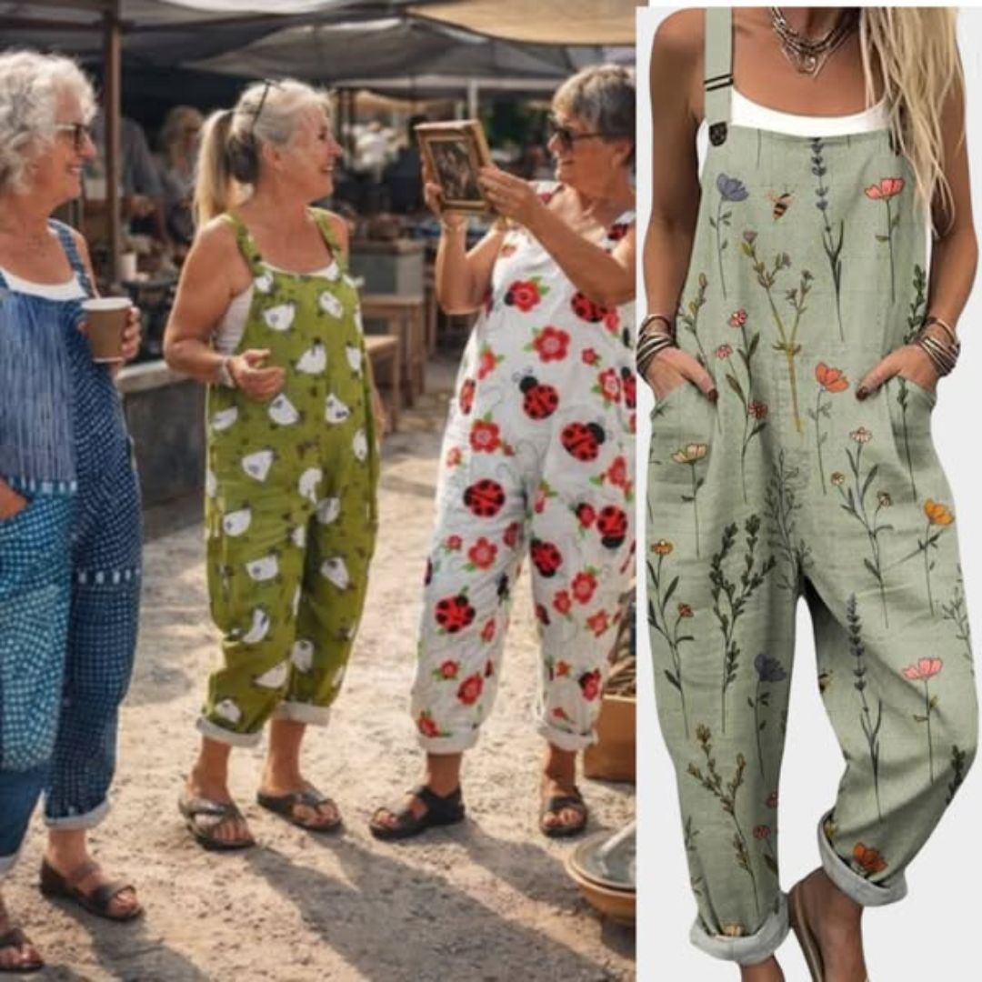 Flora | Comfortable Printed Wide-Leg Jumpsuit