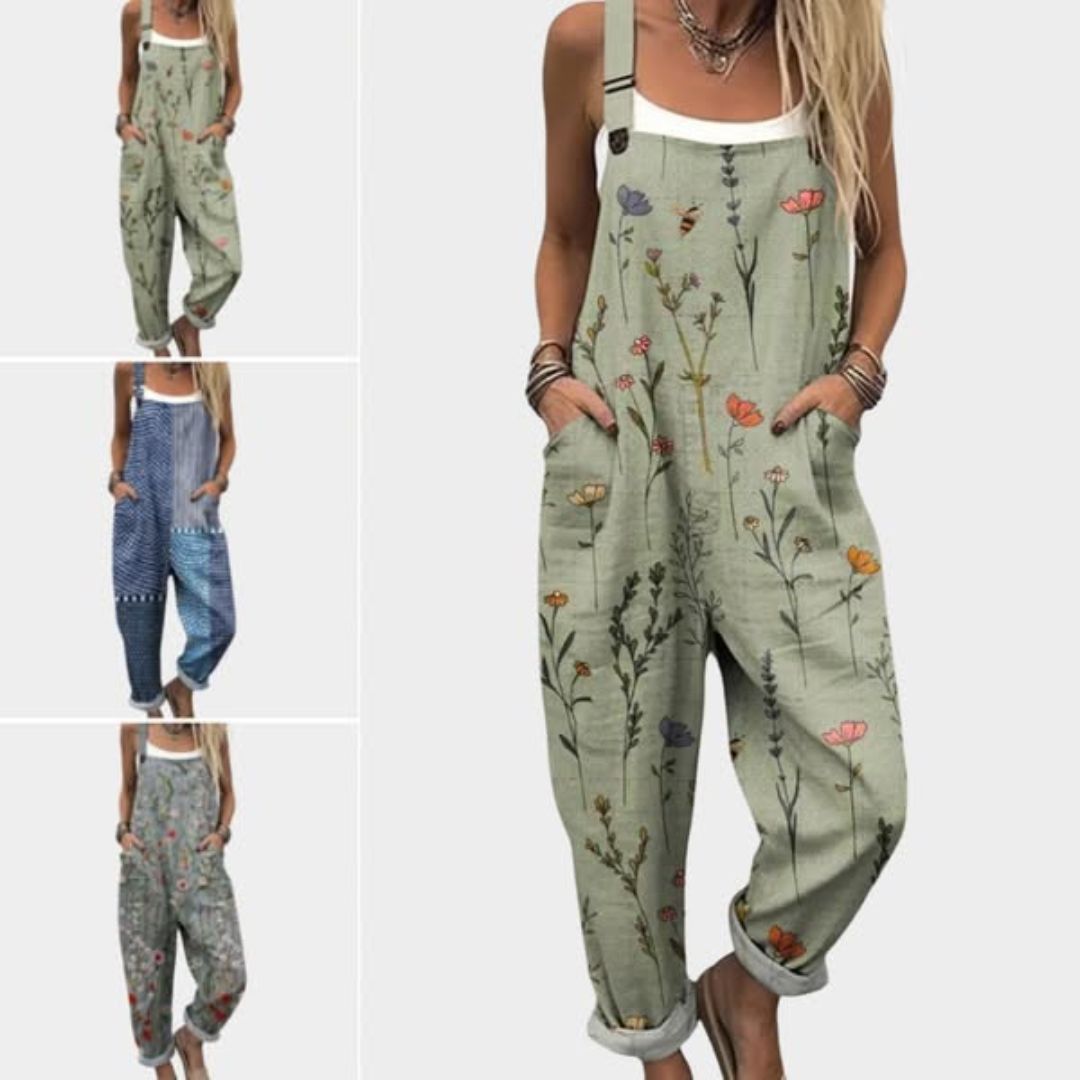 Flora | Comfortable Printed Wide-Leg Jumpsuit