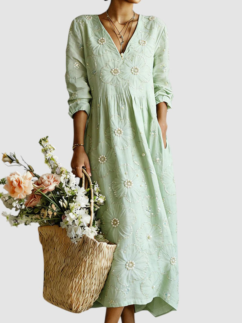Lina | Floral Midi Dress