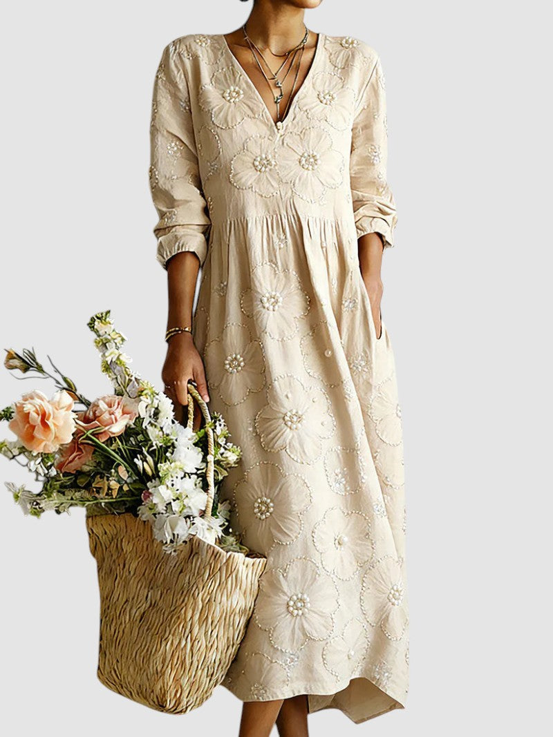 Lina | Floral Midi Dress
