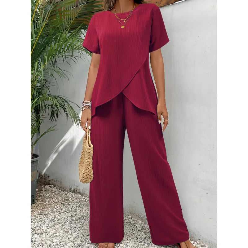 Lorrina | Elegant Soft Two-Piece Set
