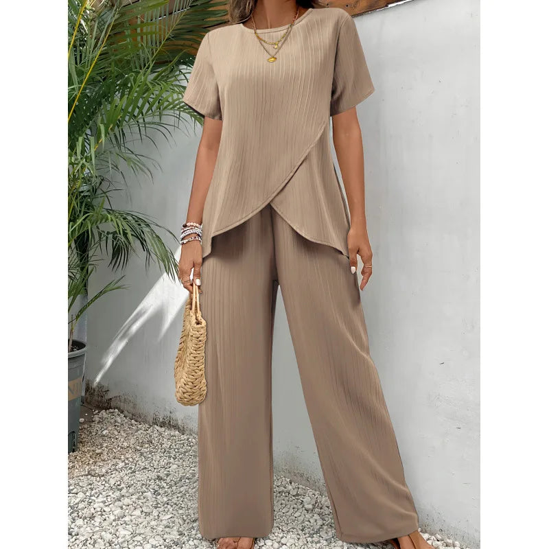 Lorrina | Elegant Soft Two-Piece Set