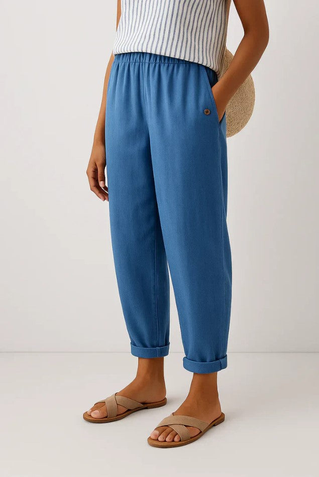 Romina | Timeless Linen-Look Trousers
