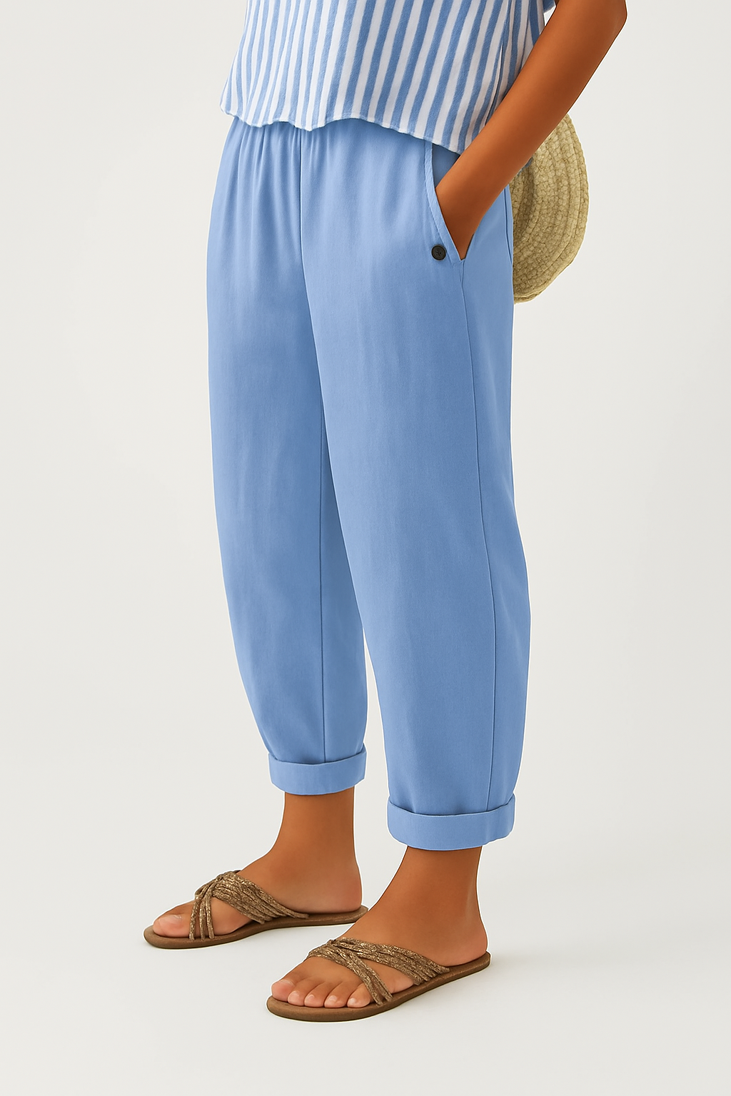 Romina | Timeless Linen-Look Trousers
