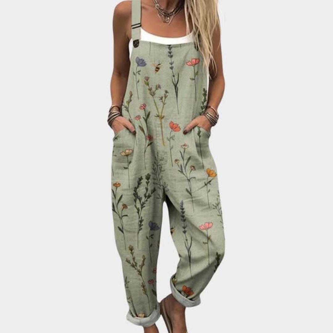 Flora | Comfortable Printed Wide-Leg Jumpsuit