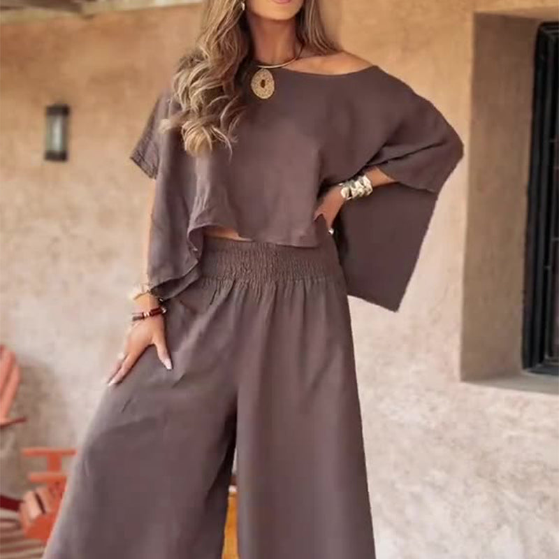 Alice | Casual Off-Shoulder Two Piece Set