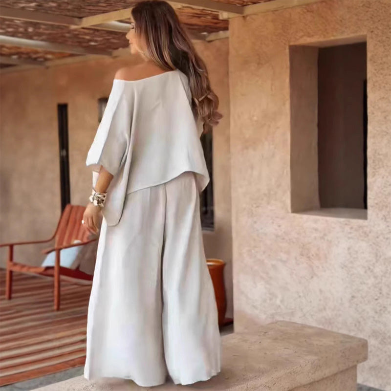 Alice | Casual Off-Shoulder Two Piece Set